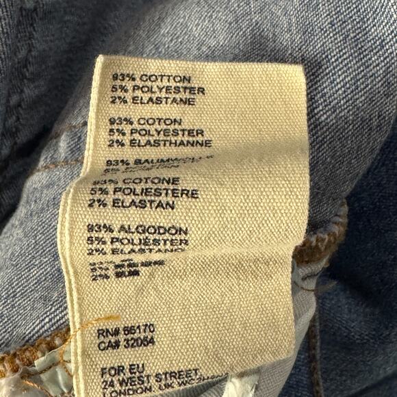 Free People SZ 24 Great Heights Jeans Distressed Low-Rise Frayed Hem We The Free - Picture 11 of 11